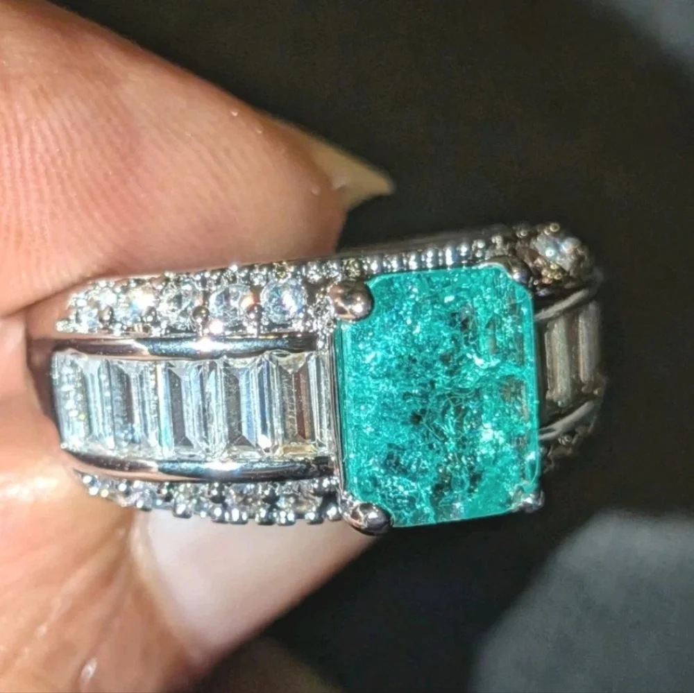 5 Ct Unisex Lab Created Diamond Sterling Silver 925 Ring For Male Or Female Sz 9